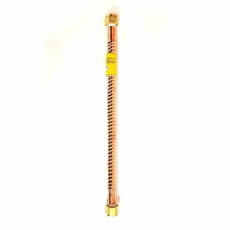 THRIFCO PLUMBING Copper 7/8 Inch O.D. Water Heater Flex Hose With 3/4 Inch FIP x 4400203